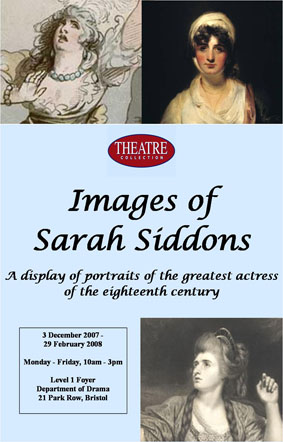 Images of Sarah Siddons Exhibition Poster
